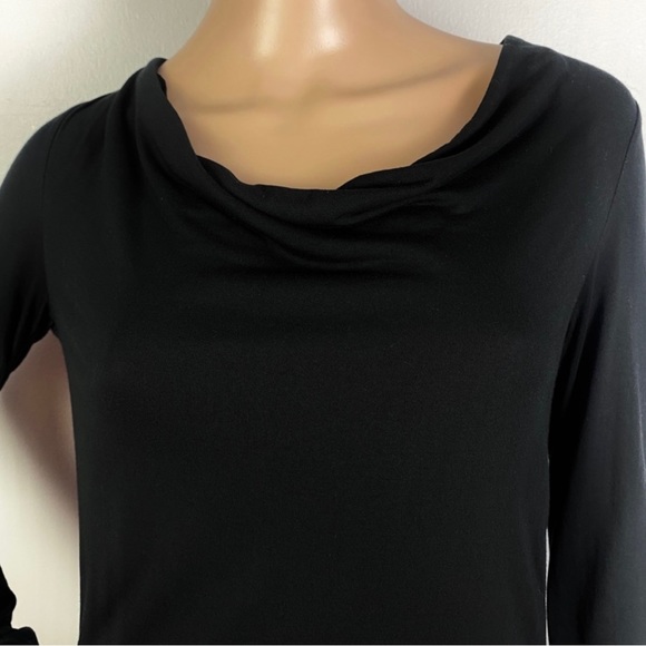 NEW HAUTE HIPPIE BLACK LONG SLEEVE OPEN BACK MINI DRESS - Picture 3 of 7